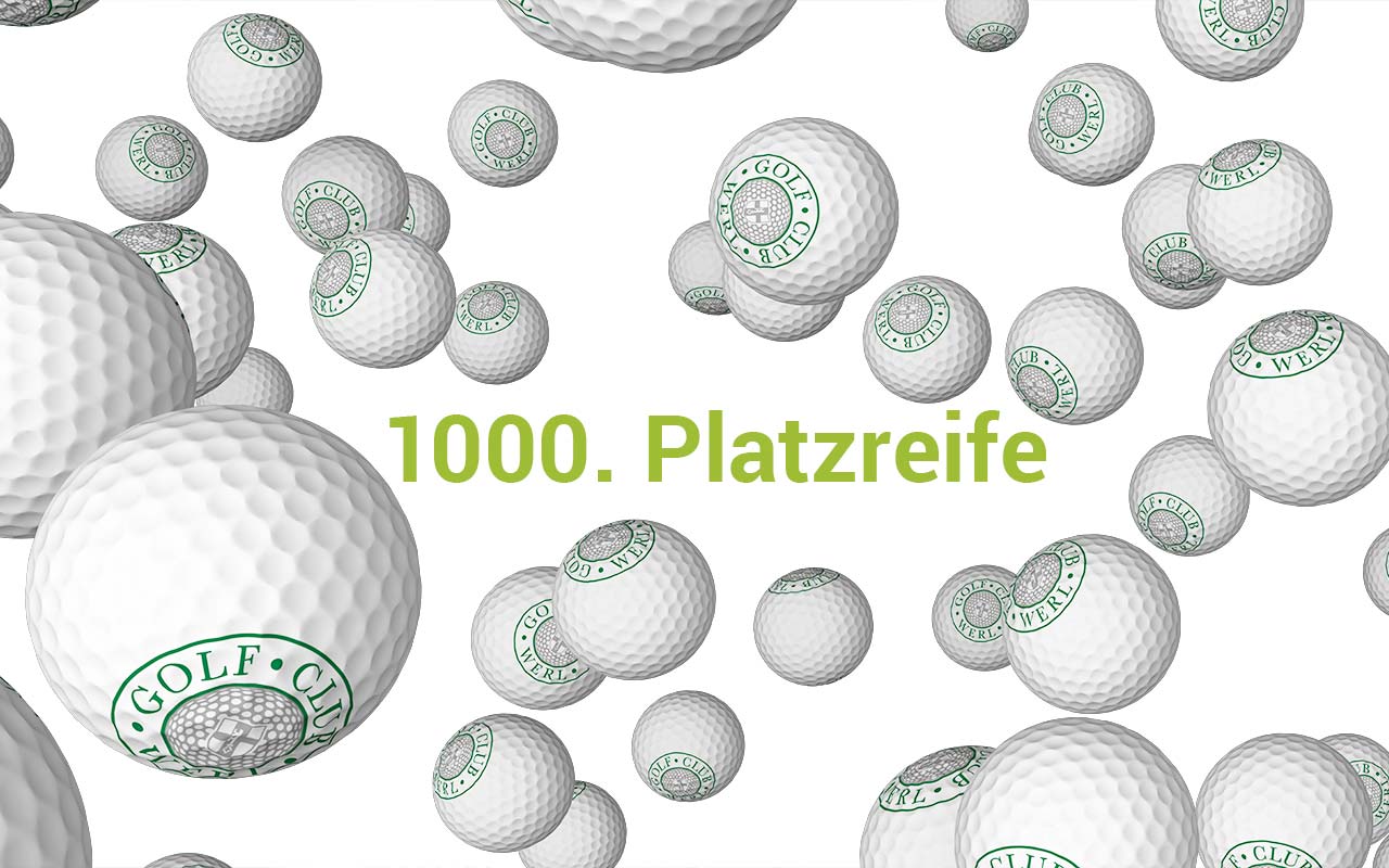 Die 1000. Platzreife beim Golfclub Werl